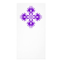 Abstract Ontwerp in Purple. Fotokaart Sjabloon