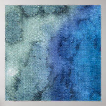 Abstracte Blauw Afdruk