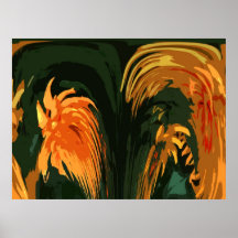 ABSTRACTE BLOEMEN POSTER
