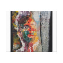 Abstracte Indische Bruid Stretched Canvas Afdruk