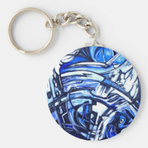 Abstracte Mechanica Keychain Sleutelhanger