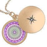 Abstracte paarse bloemCaleidoscoop Persoonlijke Sieraden