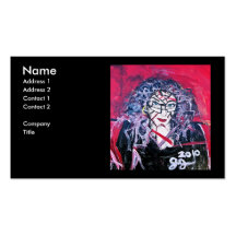 ABSTRACTION SAUVAGE DE CHEVEUX CARTES DE VISITE PERSONNELLES