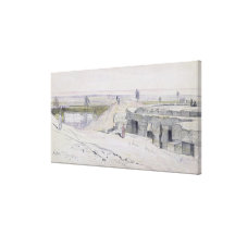 Abydus, 13h, le 12 janvier 1867 (encre et watercol toile tendue sur châssis