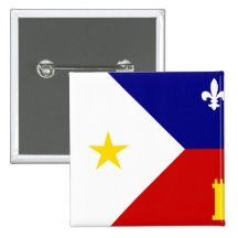 Acadiana, ethnique badges avec agrafe