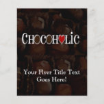 Accro du chocolat, Brown foncé et conception drôle Prospectus