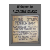 Accueil à ALCATRAZ Carte Postale