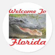 Accueil à l'alligator de la Floride Autocollants