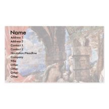Actaeon Diana étonnante en se baignant Carte De Visite