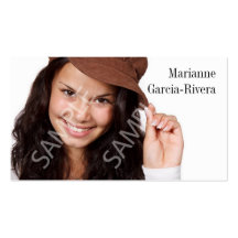 Acteur Subtiele BloemenHeadshot Visitekaartjes Sjabloon