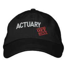 Actuaire qui n'est pas de service chapeaux brodés