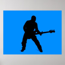 Adam op basgitaar poster