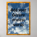 Add your voice to OCCUPY protest Poster