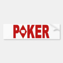 Adhésif pour pare-chocs de joueur de poker adhésifs pour voiture