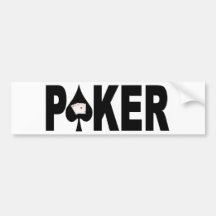 Adhésif pour pare-chocs de joueur de poker adhésifs pour voiture