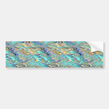 adhésif pour pare-chocs de motif de papier marbré autocollant pour voiture