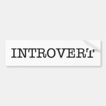 Adhésif pour pare-chocs INTROVERTI Autocollant Pour Voiture