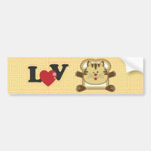 Adhésif pour pare-chocs jaune de panage de chat adhésifs pour voiture
