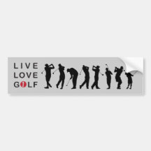 Adhésif pour pare-chocs jouant au golf de golf autocollants pour voiture