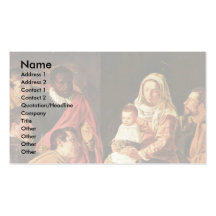 Adoration des Magi (épiphanie) Modèles De Cartes De Visite