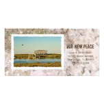 Adresse encadrée de plage faite sur commande de ph cartes avec photo