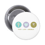 Aérobic d'amour de foi pin's avec agrafe