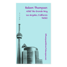 Affaires de Toronto ou carte personnelle Cartes De Visite Professionnelles