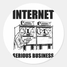 Affaires sérieuses d'Internet Autocollants