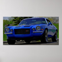 Affiche 1972 de RS de Chevrolet Camaro