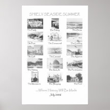 Affiche 2006 d'été de bord de la mer de Shiely