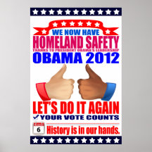 Affiche : 2012 Obama - sécurité de patrie