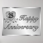 Affiche - 25ème anniversaire - argent