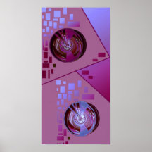 Affiche abstraite de mauve de décor de mur