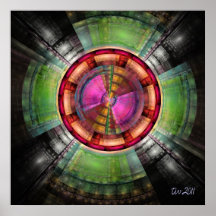 Affiche abstraite de radial