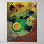Affiche abstraite - sous la mer