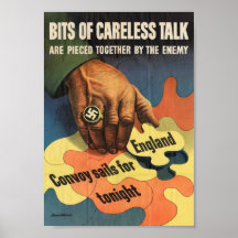 Affiche alliée d'effort de guerre