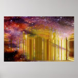 Affiche astrale d'or de palais