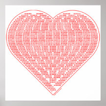 Affiche binaire de Valentine