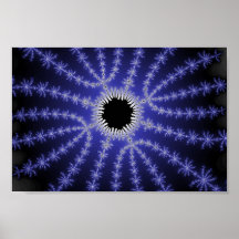 Affiche bleue profonde