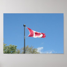 Affiche canadienne de drapeau