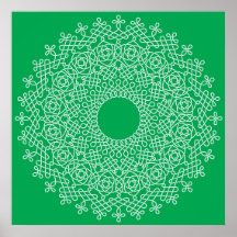 Affiche celtique du mandala 1 de noeud