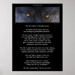 Affiche CHEROKEE d'art de CONTE de DEUX LOUPS