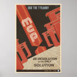 Affiche cinquième de propagande de jeu électroniqu
