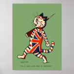 Affiche/copie : Chat patriotique