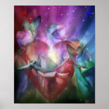 Affiche/copie d'art de coeur de Chakra