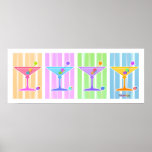Affiche, copie - rétros martini d'art de bruit
