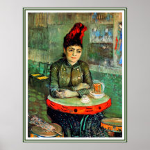 Affiche/copie : Van Gogh - femme en café