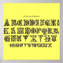 Affiche d'alphabet