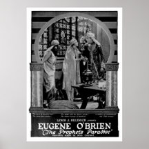 Affiche d'annonce de cinéma muet à partir de 1922
