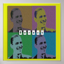 AFFICHE D'ART DE BARACK OBAMA POP